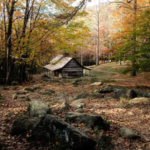 One of the three homesteads in Roaring Fork Motor Nature Trail