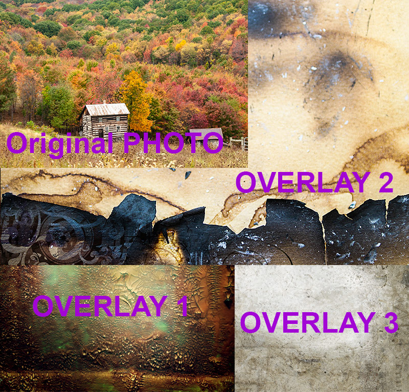 Employing Textures Like a Pro ~ Photoshop Artistry Course ~ Cabin ~ Overlays